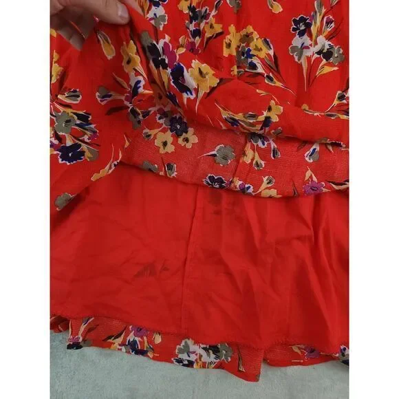 47 of 52 Conversations Anthropologie Floral Off Shoulder Midi Dress Womens 0 - Picture 11 of 12
